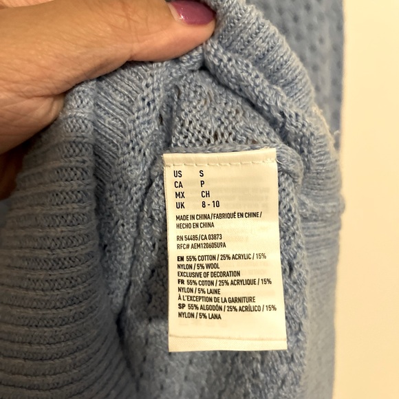 3/$20 ☀️ VGUC American Eagle Open Knit Sweater - Picture 3 of 6